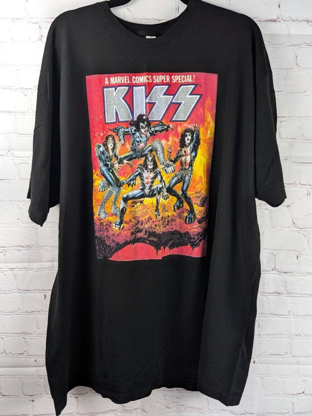 KISS Comic Book Cover Graphic Tee 3X